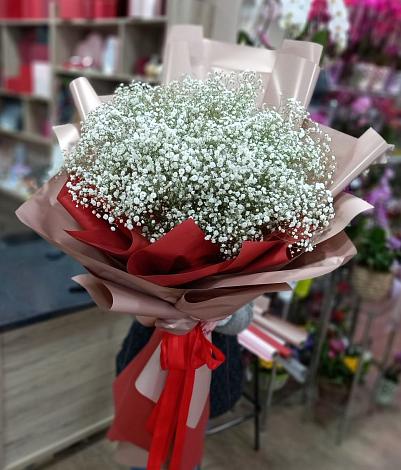 Букет цветов из: Гипсофила в Плеханово