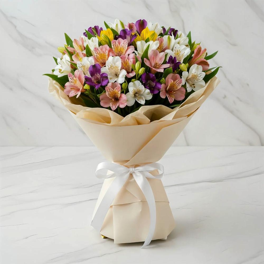 Букет цветов из: Альстромерии в Плеханово