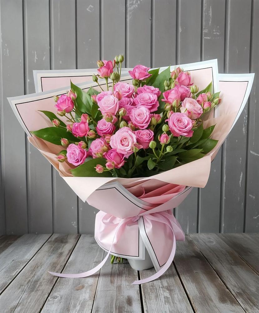 Букет Розовый кустик в Плеханово