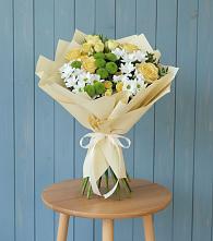 Букет цветов из:  Хризантемы и Розы #REPLACE_PRED# Плеханово