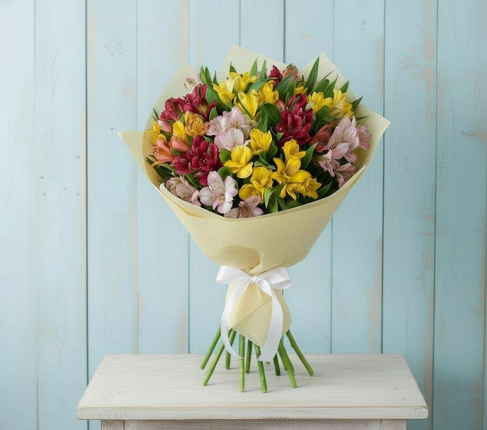 Букет цветов из: Альстромерии в Плеханово